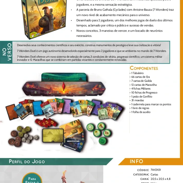 7 Wonders Duel - Galápagos Jogos