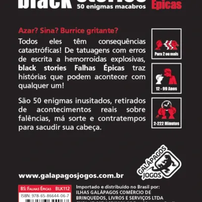 Black Stories: Falhas Épicas - Galápagos Jogos