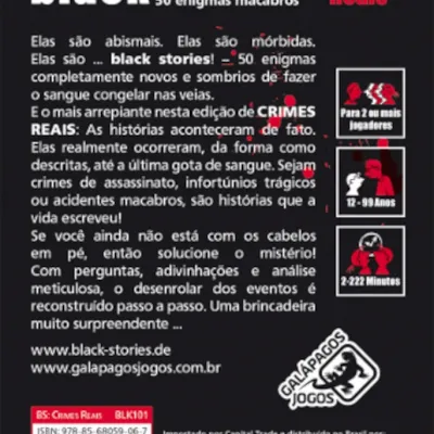 Histórias Sinistras: Crimes Reais - Galápagos Jogos