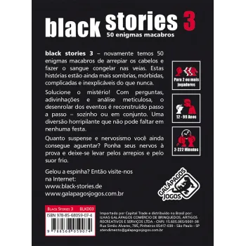 Black Stories 3 - Galapagos Jogos