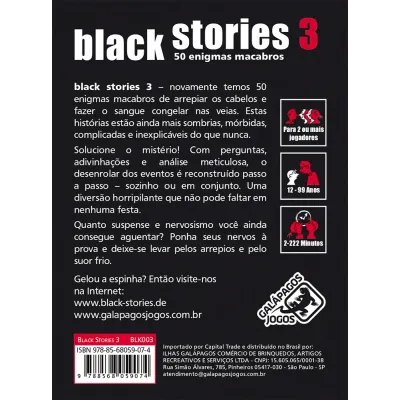 Black Stories 3 - Galapagos Jogos