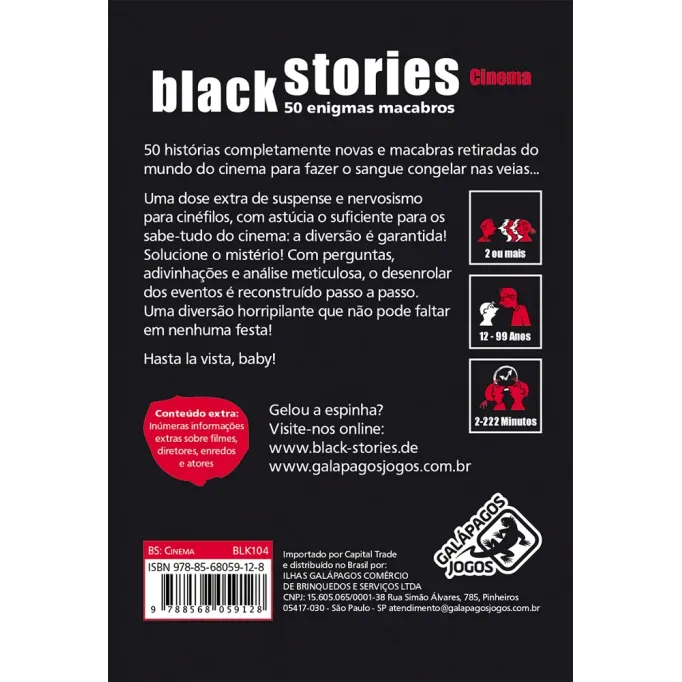 Histórias Sinistras: Cinema - Galápagos Jogos