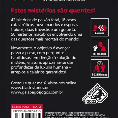 Black Stories: Sexo e Crime - Galápagos Jogos