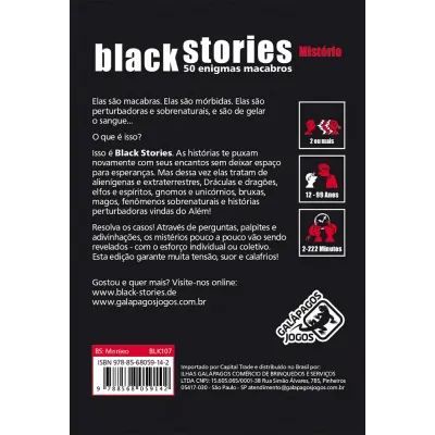Black Stories: Mistério - Galápagos Jogos