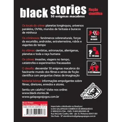 Histórias Sinistras: Ficção Científica - Galápagos Jogos