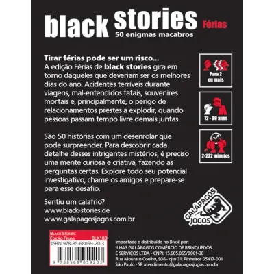 Black Stories: Férias - Galápagos Jogos