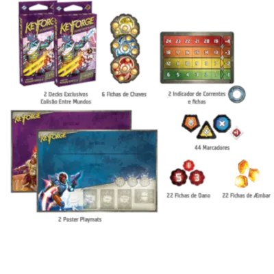 KeyForge - Colisão entre Mundos - Conjunto Inicial - Galápagos Jogos