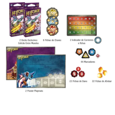 KeyForge - Colisão entre Mundos - Conjunto Inicial - Galápagos Jogos