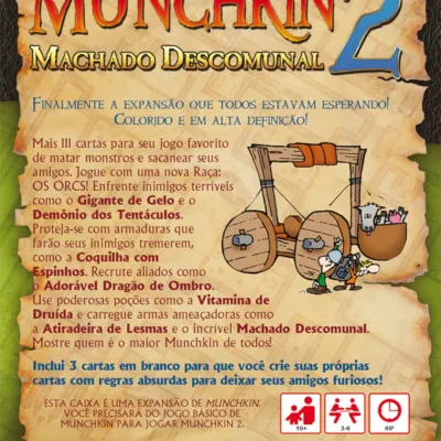 Munchkin 02 - Machado Descomunal (Expansão) - Galápagos Jogos