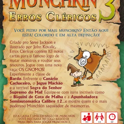 Munchkin 03 - Erros Cléricos (Expansão) - Galápagos Jogos Munchkin 03 - Erros Cléricos (Expansão) - Galápagos Jogos