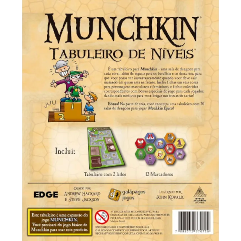 Munchkin Tabuleiro de Níveis - Galápagos Jogos