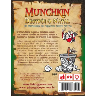 Munchkin - Destrói o Natal - Galápagos Jogos