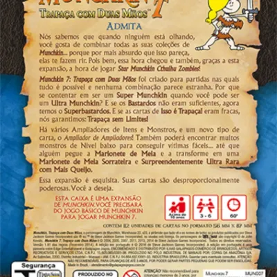 Munchkin 07 - Trapaça com Duas Mãos (Expansão) - Galápagos Jogos Munchkin 07 - Trapaça com Duas Mãos (Expansão) - Galápagos Jogos
