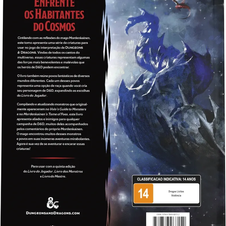 D&D 5.0 Mordenkainen apresenta: Monstros do Multiverso - Galápagos Jogos