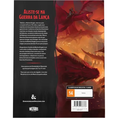D&D 5.0 Dragonlance: Shadow of the Dragon Queen - Galápagos Jogos