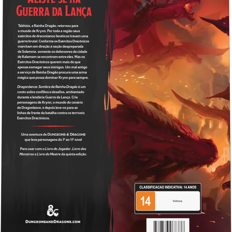 D&D 5.0 Dragonlance: Shadow of the Dragon Queen - Galápagos Jogos