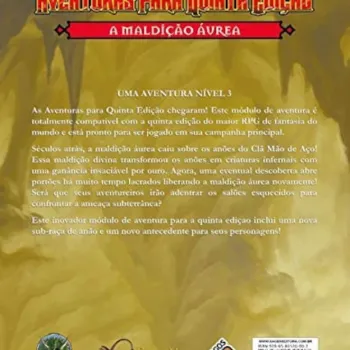 DnD Aventuras para Quinta Edição 01: A Maldição Áurea - Galápagos Jogos DnD Aventuras para Quinta Edição 01: A Maldição Áurea - Galápagos Jogos