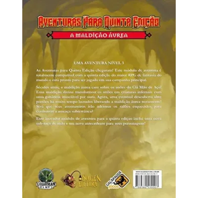 DnD Aventuras para Quinta Edição 01: A Maldição Áurea - Galápagos Jogos