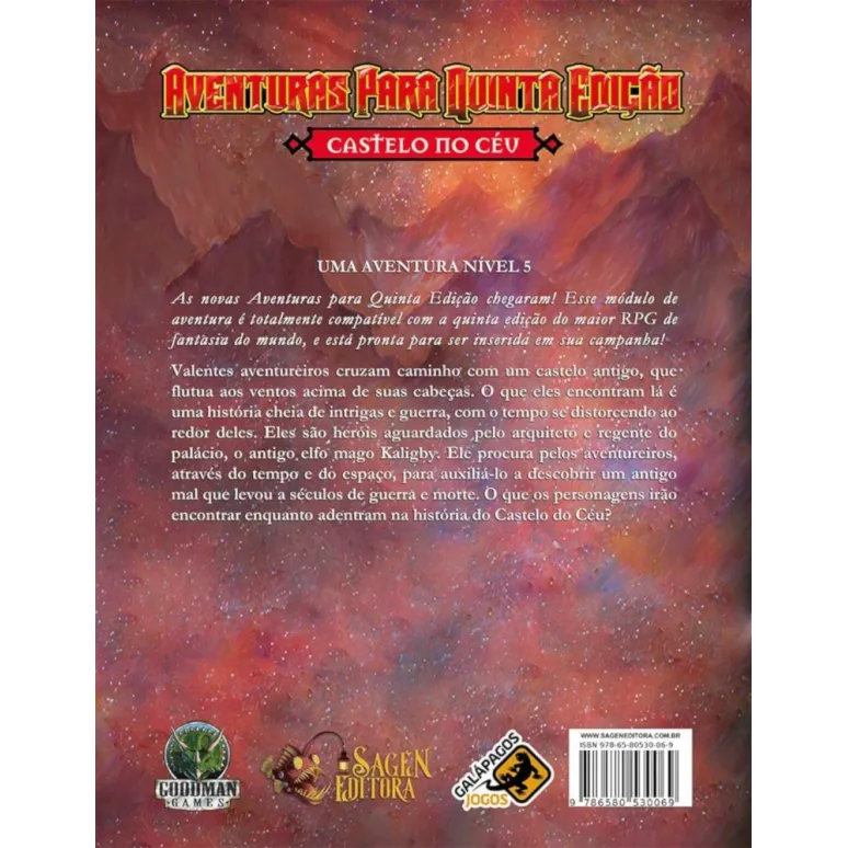 DnD Aventuras para Quinta Edição 10: O Castelo no Céu - Galápagos Jogos