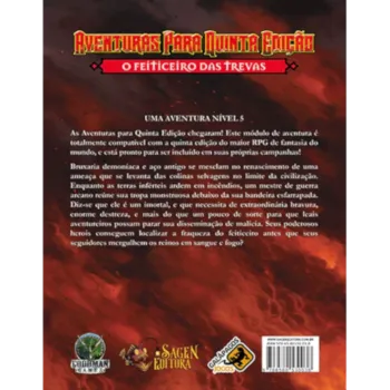 DnD Aventuras para Quinta Edição 04: O Feiticeiro das Trevas - Galápagos Jogos