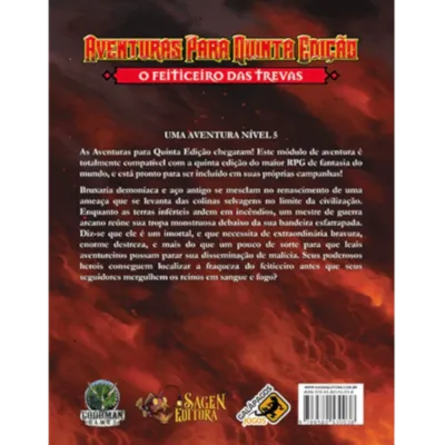 DnD Aventuras para Quinta Edição 04: O Feiticeiro das Trevas - Galápagos Jogos