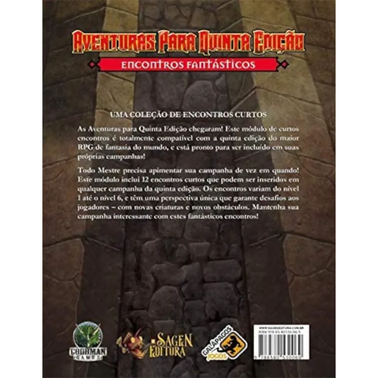 DnD Aventuras para Quinta Edição 07: Encontros Fantásticos - Galápagos Jogos