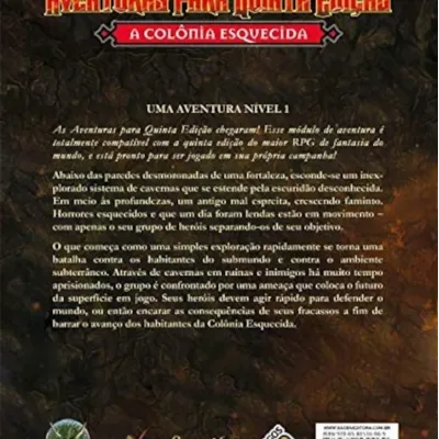 DnD Aventuras para Quinta Edição 12: A Colônia Esquecida - Galápagos Jogos DnD Aventuras para Quinta Edição 12: A Colônia Esquecida - Galápagos Jogos