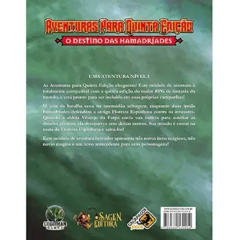 DnD Aventuras para Quinta Edição 02: O Destino das Hamadríades - Galápagos Jogos