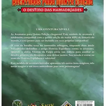 DnD Aventuras para Quinta Edição 02: O Destino das Hamadríades - Galápagos Jogos DnD Aventuras para Quinta Edição 02: O Destino das Hamadríades - Galápagos Jogos