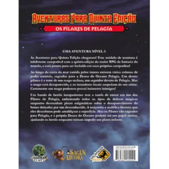 DnD Aventuras para Quinta Edição 03: Os Pilares de Pelagia - Galápagos Jogos