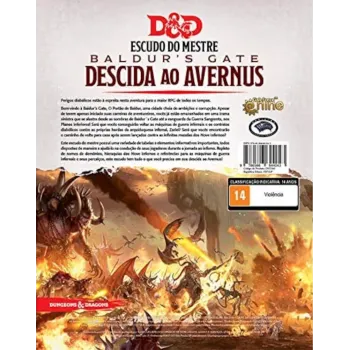 DnD 5.0 Descida ao Avernus Escudo do Mestre - Galápagos Jogos