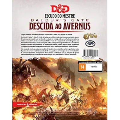 DnD 5.0 Descida ao Avernus Escudo do Mestre - Galápagos Jogos