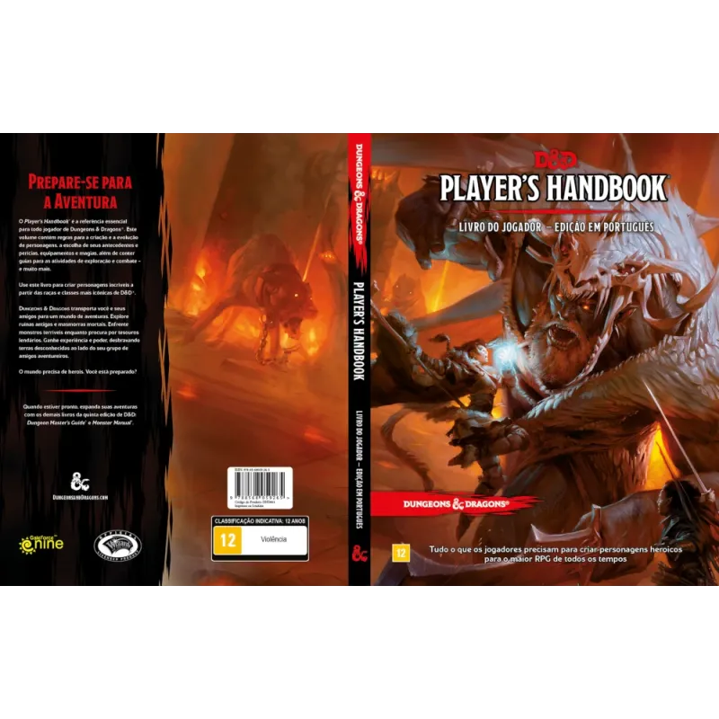 D&D 5.0 Player's Handbook - Galápagos Jogos