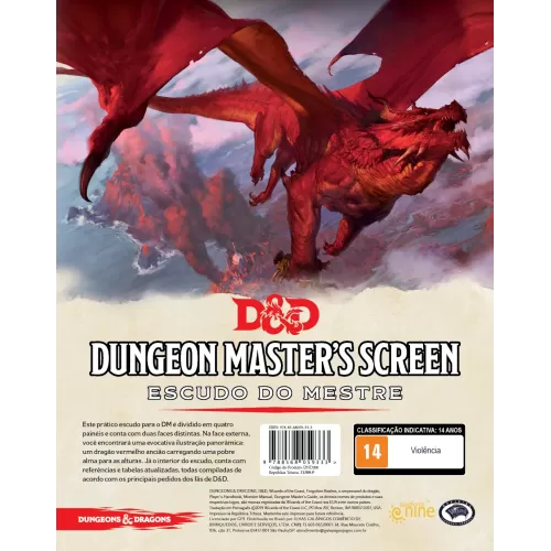 D&D 5.0 Dungeon Master's Screen (Escudo do Mestre) - Galápagos Jogos