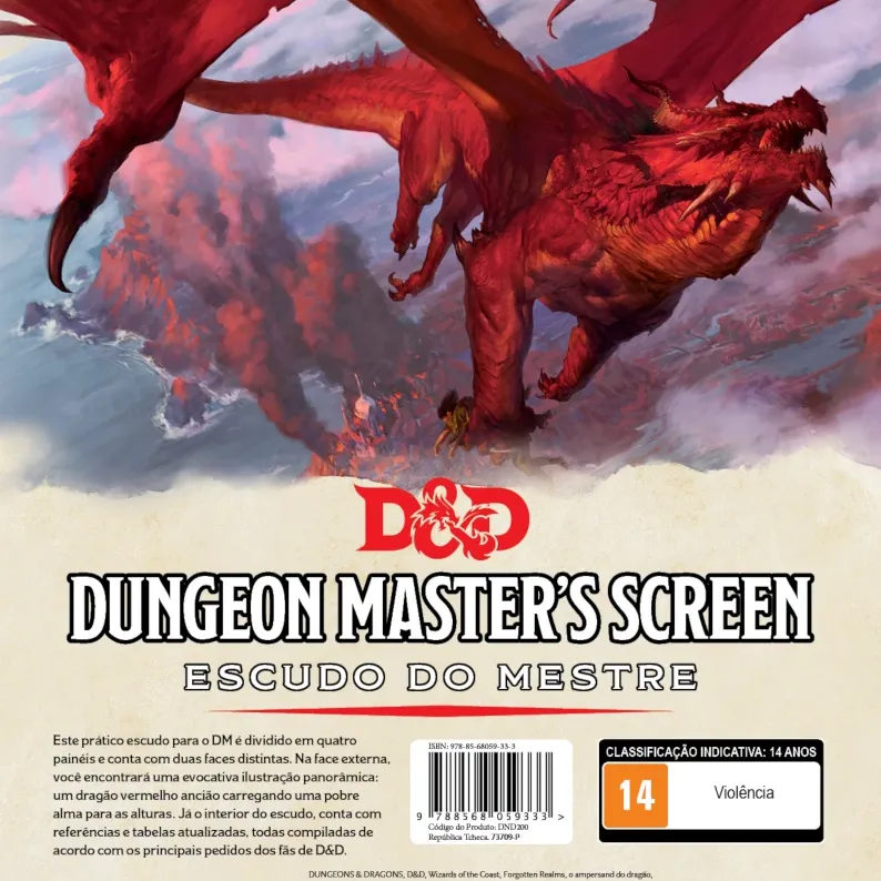 D&D 5.0 Dungeon Master's Screen (Escudo do Mestre) - Galápagos Jogos