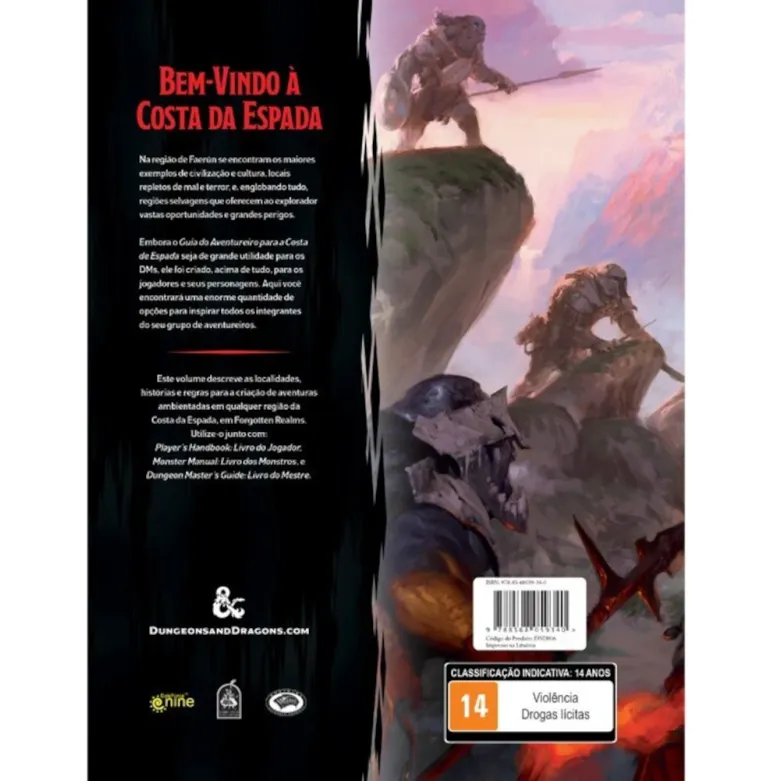 DnD 5.0 Guia do Aventureiro para a Costa da Espada - Galápagos Jogos