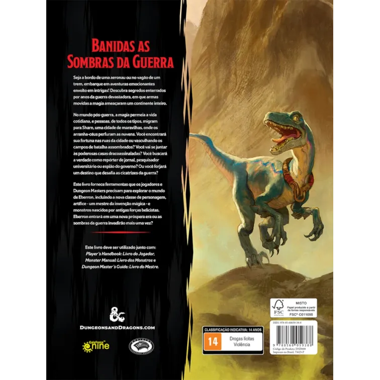 DnD 5.0 Eberron: Das Cinzas da Última Guerra - Galápagos Jogos