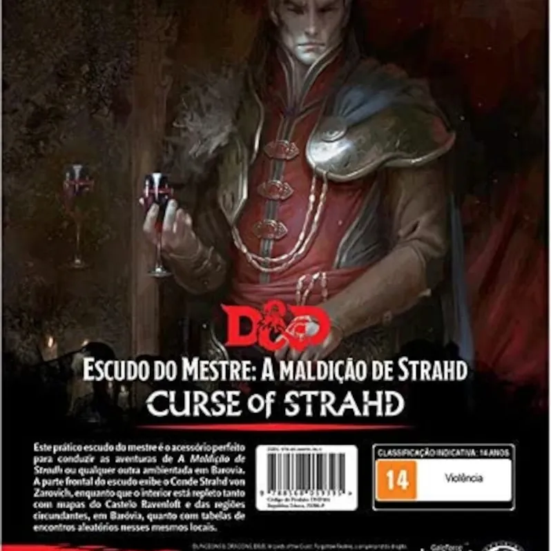 D&D 5.0 A Maldição de Strahd Escudo do Mestre - Galápagos Jogos