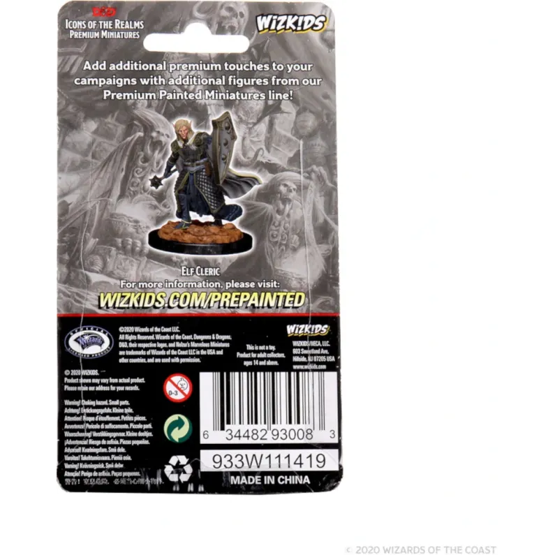 D&D: Icons of the Realms - Premium Figures - Elf Male Cleric