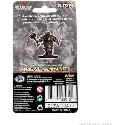 D&D: Icons of the Realms - Premium Figures - Dwarf Male Fighter