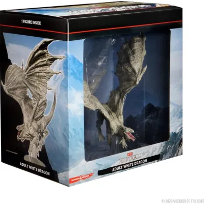 D&D: Icons of the Realms - White Adult Dragon Premium Figure