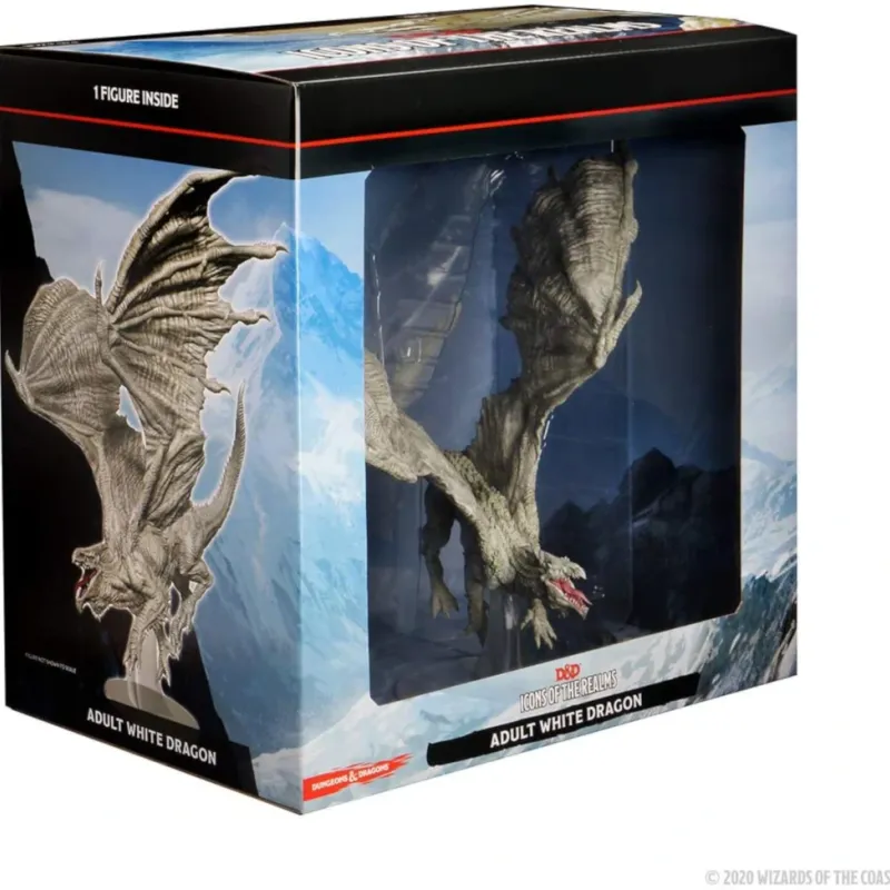 D&D: Icons of the Realms - White Adult Dragon Premium Figure