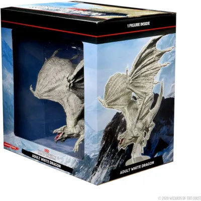 D&D: Icons of the Realms - White Adult Dragon Premium Figure