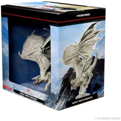 D&D: Icons of the Realms - White Adult Dragon Premium Figure