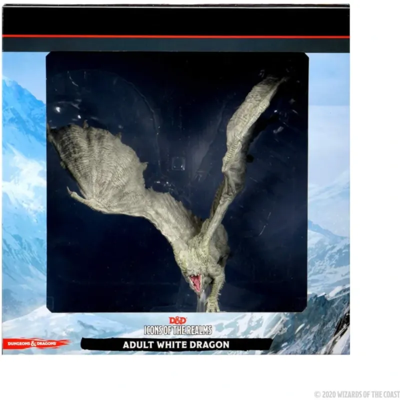 D&D: Icons of the Realms - White Adult Dragon Premium Figure