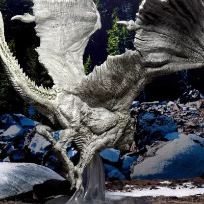 D&D: Icons of the Realms - White Adult Dragon Premium Figure