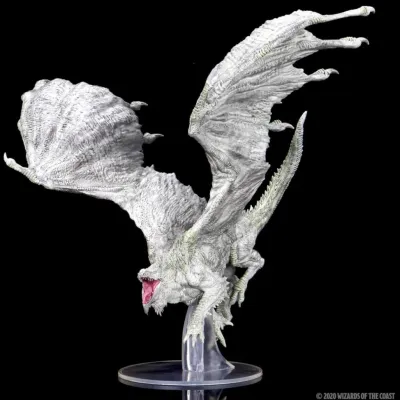 D&D: Icons of the Realms - White Adult Dragon Premium Figure