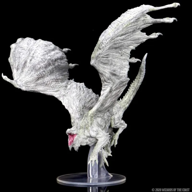 D&D: Icons of the Realms - White Adult Dragon Premium Figure