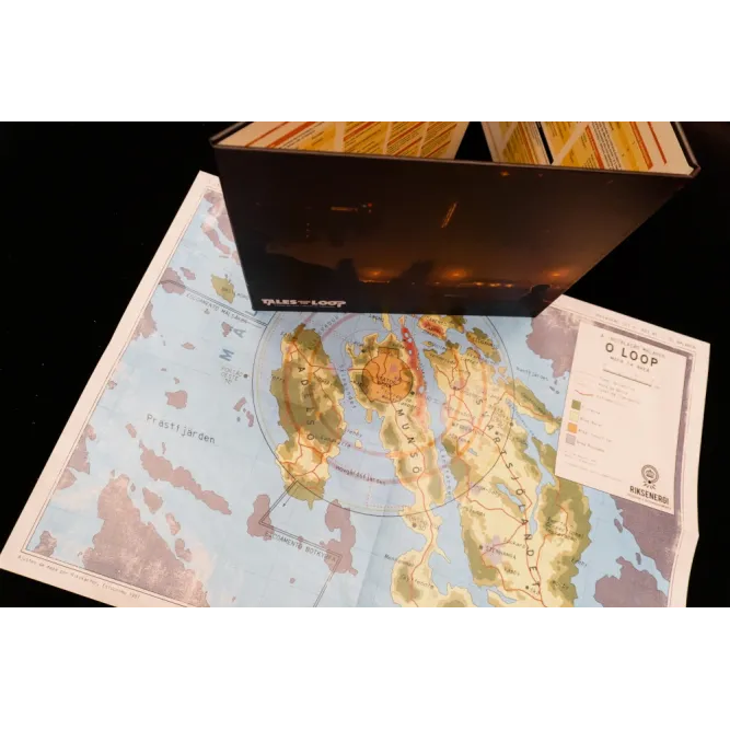 Tales From the Loop: Contos do Loop - Escudo do Mestre e Mapas - Galápagos Jogos