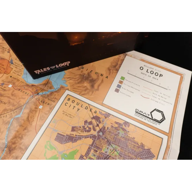 Tales From the Loop: Contos do Loop - Escudo do Mestre e Mapas - Galápagos Jogos